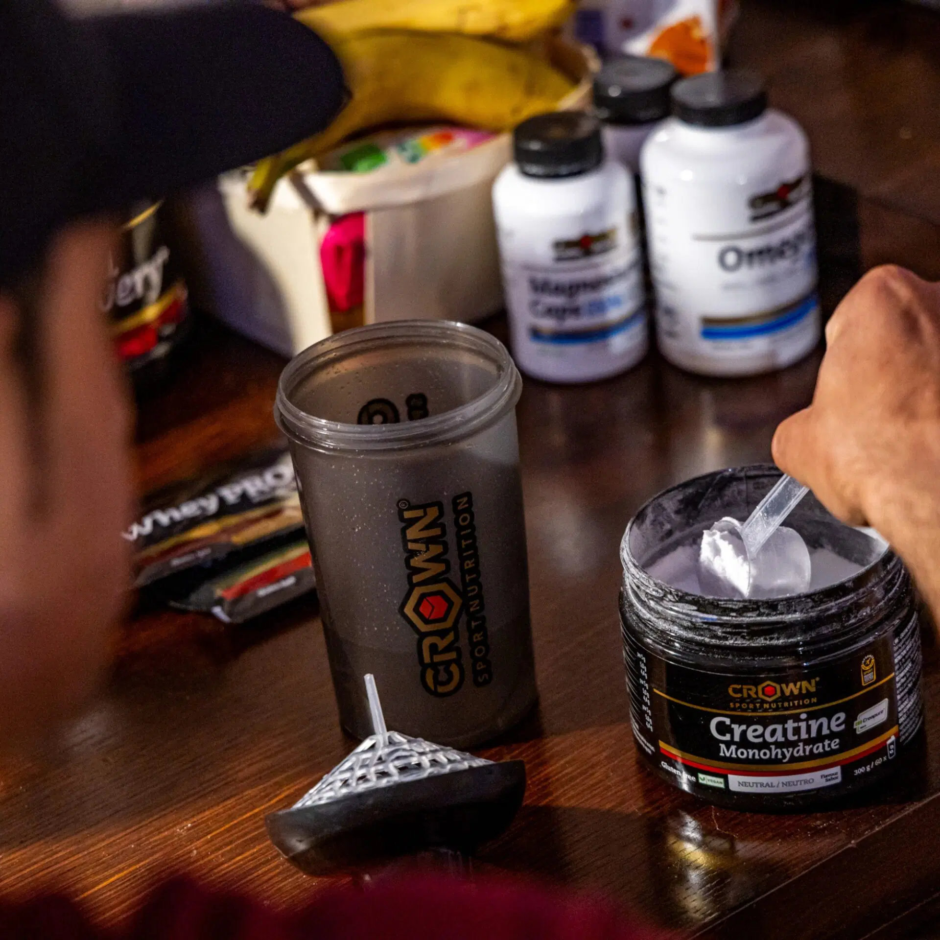 Crown Sport Nutrition Creatine Monohydrate Creapure, Pura creatina monohidrato de calidad Creapure, Con certificado Informed Sport, 1 x 5 g - Imagen 4