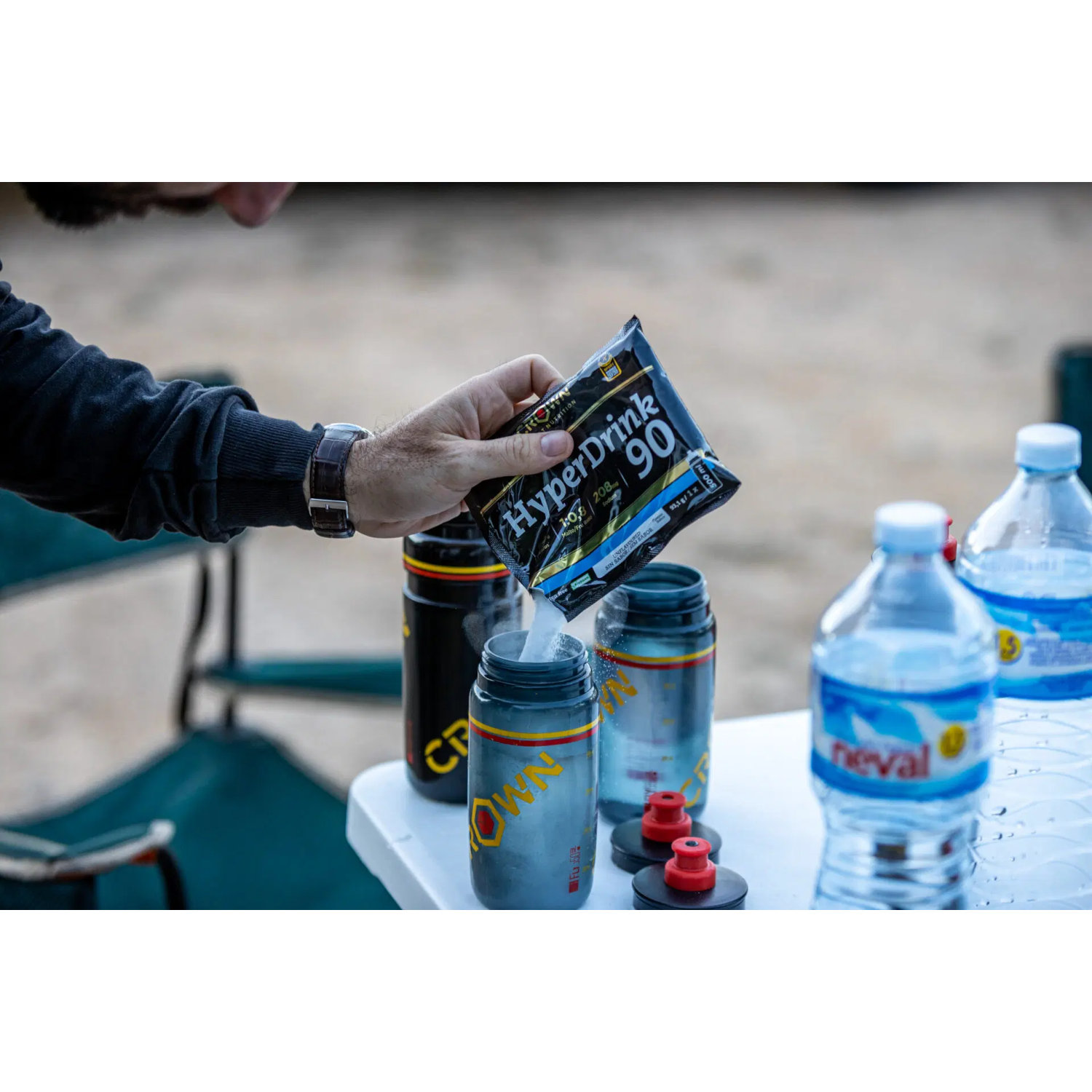 Crown Sport Nutrition HyperDrink 90, Bebida muy alta en carbohidratos con un plus de sodio, Con certificado Informed Sport, 1490 g (16 porciones) - Imagen 5
