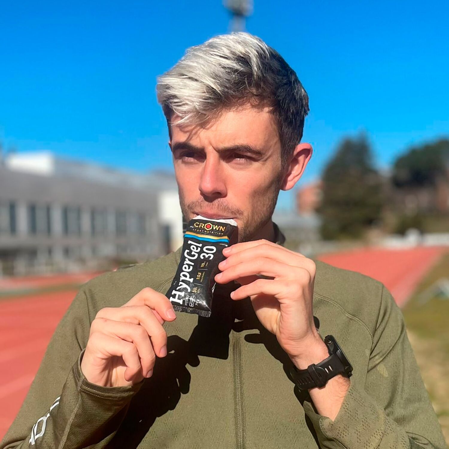 Crown Sport Nutrition HyperGel 30 Hydro + Caffeine, Gel energético líquido con 45 g de carbohidratos 1:0,8 y sodio, Sabor Neutro con cafeína, 1 x 60 g - Imagen 8